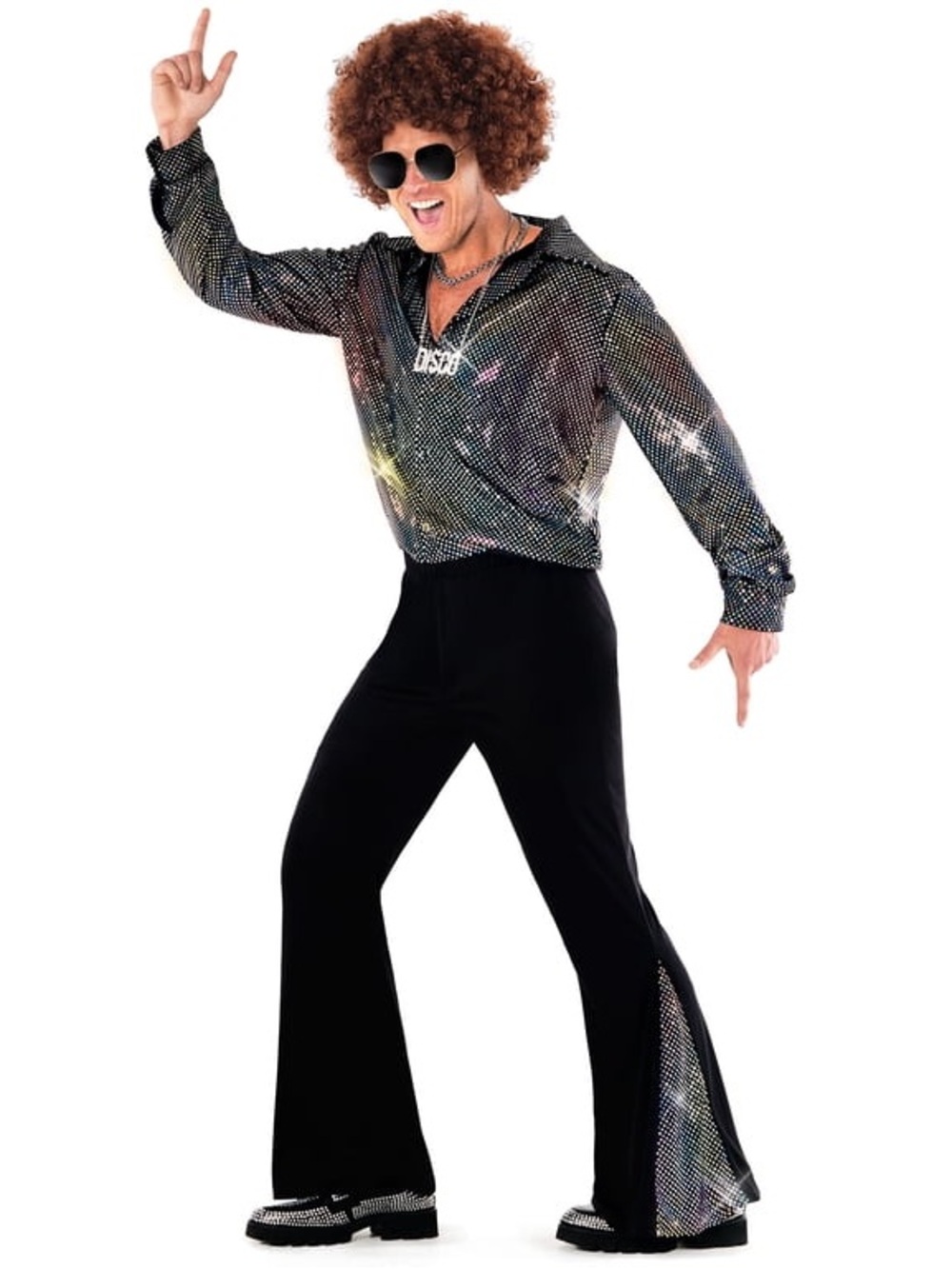 Costume Disco Flare Pants for Men